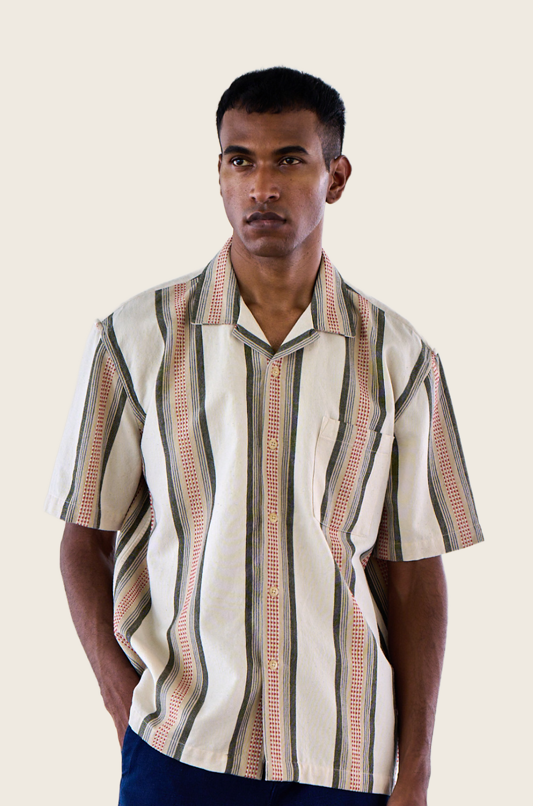 N°153 Lax Camp Collar Short Sleeve Shirt – Original Madras Trading