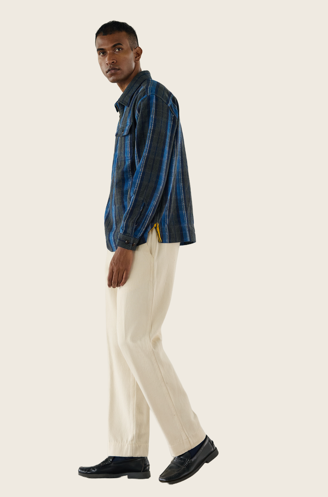 N°180 Collared Half Zip Long Sleeve – Original Madras Trading Company